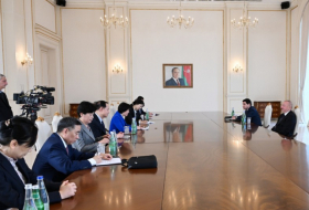  Präsident Ilham Aliyev empfing den stellvertretenden Vorsitzenden des Gesamtchinesischen Ausschusses der Politischen Konsultativkonferenz des Chinesischen Volkes   - FOTOS    
