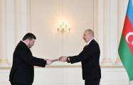   Ilham Aliyev nahm das Beglaubigungsschreiben des Botschafters der Ukraine entgegen  