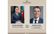   Außenminister von Aserbaidschan und der Schweiz führen Telefongespräch  