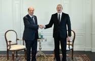   Präsident Ilham Aliyev empfängt den Präsidenten der TRNZ in Schuscha  