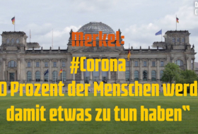     Merkel zu Corona-Krise:   „60 Prozent der Menschen werden damit etwas zu tun haben” –   Medien    