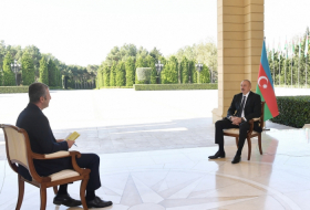   Präsident Ilham Aliyev gibt CNN Turk ein Interview  