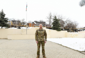  Ilham Aliyev lernte die Bedingungen kennen, die in der neuen Militäreinheit in Füzuli geschaffen wurden 