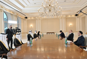   Präsident Ilham Aliyev empfängt Minister für Kabinettsangelegenheiten der Vereinigten Arabischen Emirate  