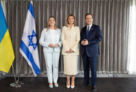   Zelenskaya traf sich mit dem Präsidenten Israels  