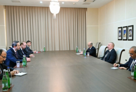   Präsident Ilham Aliyev empfing den Minister für Energie und natürliche Ressourcen der Türkei  
