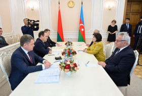   Parlamentspräsidentin von Aserbaidschan trifft sich mit Premierminister von Belarus  