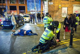 Betrunkene an Silvester in Manchester: Wie gemalt