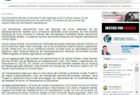 Aserbaidschanische Botschaft in Berlin verbreitet eine Presseerklärung