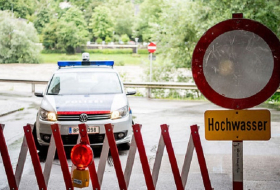 Hochwasser-Warnung auf der Enns in Steyr