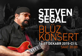 Hollywoodstar Steven Seagal gibt in Baku ein Konzert