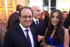 Leyla Aliyeva traf sich mit Hollande