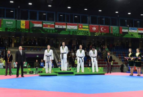 Aserbaidschans Taekwondo-Kämpfer Radik Isayev gewinnt 50. Gold bei Baku 2017