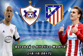 Dritte Runde der Gruppenphase der Champions League: FC Karabach Agdam trifft daheim auf FC Atlético Madrid