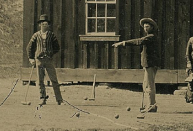 Billy the Kid als Hobby-Spieler fotografiert
