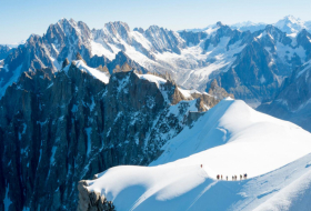 Gefährlicher See am Mont Blanc