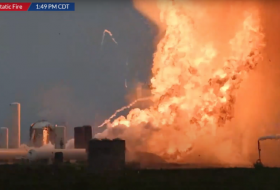    Gewaltige Explosion im Livestream:   Elon Musks Starship-Versuchsrakete explodiert –   Video    