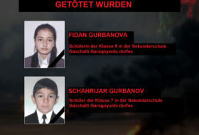   Armenischen Streitkräfte töten aserbaidschanische Schulkinder - FOTO