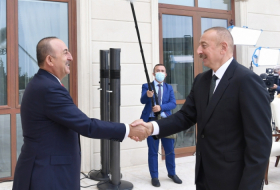   Ilham Aliyev empfängt Cavuschoglu   