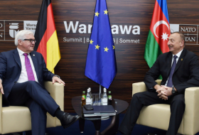   Der deutsche Präsident gratulierte Ilham Aliyev  
