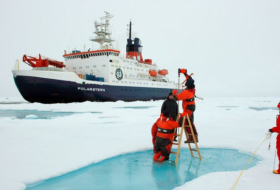 Forschungsschiff „Polarstern“ unterwegs in die Arktis