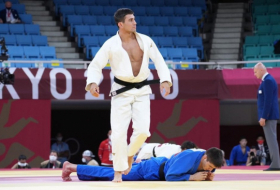    Tokio 2020:   Aserbaidschanischer Judoka erreicht 1/4-Finale   - FOTOS    
