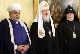 Religionsleader Aserbaidschans, Russlands und Armeniens treffen sich in Moskau