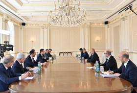  Ilham Aliyev empfing den italienischen Außenminister 