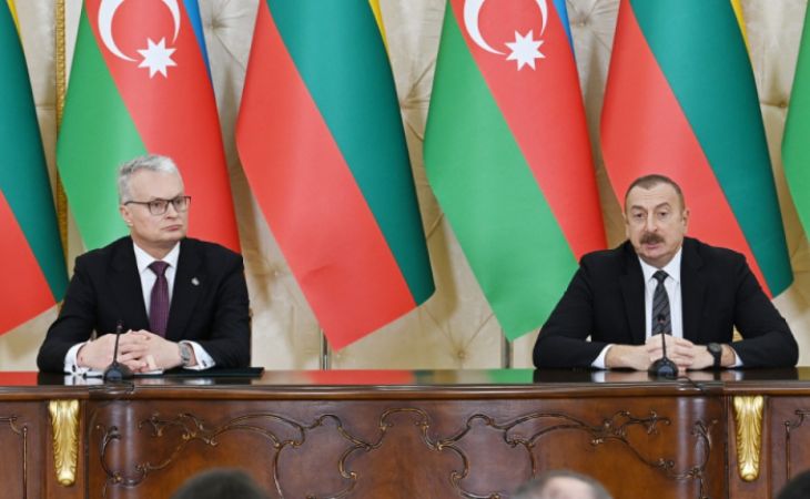    <span style="color: #ff0000;"> Präsident Ilham Aliyev: </span>  „Wir setzen uns für den Frieden ein und wollen ihn so schnell wie möglich erreichen“  