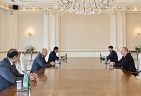   Präsident Ilham Aliyev empfängt Generalsekretär der Arabischen Liga  