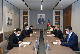   Aserbaidschanischer Außenminister empfängt turkmenischen Gesandten  