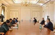   Präsident Ilham Aliyev empfängt den stellvertretenden Vorsitzenden des kirgisischen Ministerkabinetts  