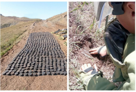   991 von illegalen armenischen Streitkräften vergrabene Minen wurden auf den Sarıbaba-Höhen entdeckt  