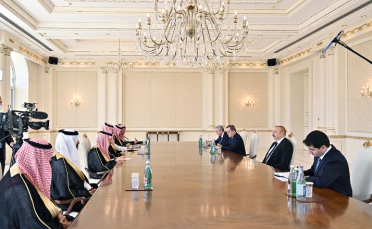   Präsident Ilham Aliyev empfing den Außenminister von Saudi-Arabien  