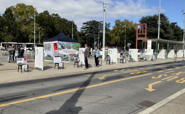 Aserbaidschaner veranstalteten eine Ausstellung vor dem UN-Büro in Genf <span style="color: #ff0000;">- FOTOS</span>