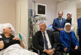   Präsident von Aserbaidschan besuchte Binali Yildirim, Shamil Ayrim und Oguzhan Demirchi im Krankenhaus  
