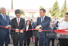  Japanischer Botschafter wohnte der Eröffnung einer Schule in Astara bei  -FOTOS  