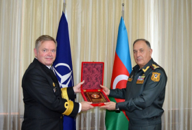   Karim Valiyev informierte den Konteradmiral der NATO über die Arbeit in den befreiten Gebieten  