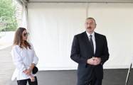   Ilham Aliyev und Mehriban Aliyeva besuchten Scheki  