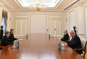   Präsident Ilham Aliyev empfängt den stellvertretenden Ministerpräsidenten von Turkmenistan  