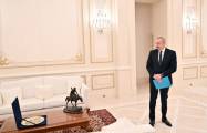   Skulptur von Aziz Aliyev, die einst in seinem Büro stand, wurde dem Präsidenten von Aserbaidschan überreicht   - FOTO    