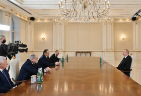  Präsident Ilham Aliyev empfing das Oberhaupt von Dagestan  - FOTOS  