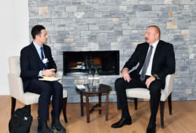   Präsident Ilham Aliyev traf in Davos mit Jared Cohen zusammen  