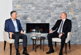   Präsident von Aserbaidschan traf sich mit dem CEO der Firma   