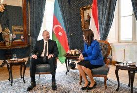   Präsidenten Aserbaidschans und Ungarns halten Einzelgespräche ab  