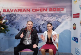   Aserbaidschans Eiskunstläufer hat begonnen, an dem Turnier in Deutschland teilzunehmen   - FOTO    