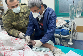   Medizinisches Personal des aserbaidschanischen Militärs nahm seine Arbeit in Kahramanmaras auf  