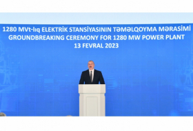   Präsident Aliyev kommentiert den potenziellen Beitrag des neuen Kraftwerks zur Energiesicherheit Europas  