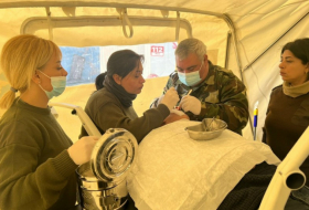215 Opfer wurden im mobilen Feldlazarett des Ministeriums für Notsituationen in der Türkei medizinisch versorgt