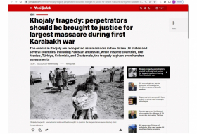   Einflussreiche türkische Zeitung veröffentlicht Artikel über den Völkermord von Chodschali  